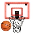 thumbnail image 7 of GARITIN Indoor Basketball Hoop for Kids, Over The Door Basketball Hoop Set with LED Lights, Scoreboard, 1 Balls & Sound Effects, LED Basketball Hoops for Teens Adults Boys Toys, 7 of 7