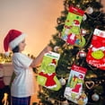 thumbnail image 6 of 4 Pack Grinchs Christmas Stocking,18 Inch Large Grinchs Stockings Christmas Whoville Decorations for Family Holiday Party Decor, 6 of 7