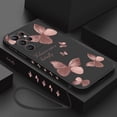 thumbnail image 2 of Funda de teléfono de mariposa para Samsung Galaxy A53 A73 A52 A52S A72 A33 A13 A32 A23 A22 5G, funda trasera líquida con cordón Fivean unisex, 2 of 2