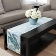 thumbnail image 4 of Teal Turtle Coastal Table Runner 70 Inches Long, Summer Beach Nautical Starfish Kitchen Coffee Dining Table Decoration for Home Party Birthday Wedding Home Decor 13x70 Inches, 4 of 8