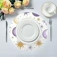 thumbnail image 5 of 15.4inch Round Placemats, DIY Printing Design, Suitable for Kitchen, Table Party Decoration Celestial Eleme, 5 of 7