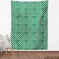 thumbnail image 4 of Ambesonne Abstract Fabric by the Yard Upholstery, Jungle Tone Shapes Pattern, 3 Yards, Hunter Green White, 4 of 5