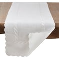 thumbnail image 3 of Fennco Styles Abigail Collection Embroidered Braid Pattern Ocean Waves Table Linens (16" x 68" Table Runner), 3 of 5