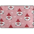 thumbnail image 4 of SKYSONIC Valentines Day Gnomes Non-Slip Area Rug, Cute Pink Hearts Floor Carpet Comfort Floor Mats Decor for Indoor Front Porch Living Room Bedroom Kitchen, 36"x24", 4 of 5