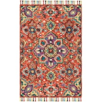 SAFAVIEH Aspen Nikeisha Floral Wool Area Rug, Red/Gold, 3' x 5'