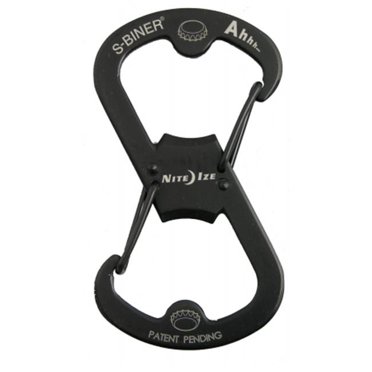 Nite Ize 4-Pack Black Steel S-Biner KeyRack With 6 #.5 S-Biners - Key Organizer System