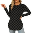 thumbnail image 2 of Ashirexll Long Sleeve Shirts for Winter Tops for Round Neck Comfortable Regular Fitting Casual Pullover Sweatshirt, 2 of 3