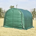 thumbnail image 4 of 10x10ft Canopy Carport Tent Car Shed Outdoor Storage Cover Heavy Duty SUN Proof Dark Green, 4 of 5