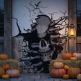 thumbnail image 4 of Halloween Skull Wall Stickers, 45 CM PVC Decals, Self-Adhesive Spooky Decor for Living Room Bedroom, 4 of 7