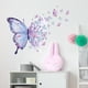 thumbnail image 4 of Hermosas pegatinas de pared de mariposas púrpuras azules, calcomanías de pared de mariposas de arte, decoraciones de sala de juegos de guardería de vinilo removibles y pegadas, 4 of 5