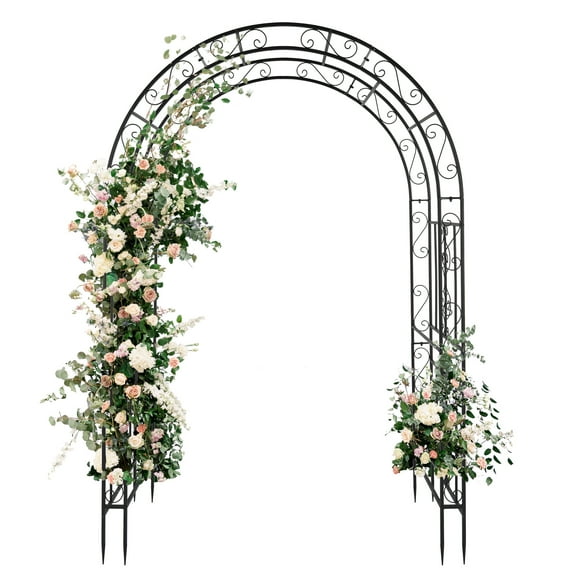 BaytoCare 7Ft Garden Metal Arch Arbor
