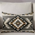 thumbnail image 3 of Boho Ethnic Geometric Southwestern Queen Size Pillow Cover, Pillowcase Protectors with Zipper, Breathable Decorative Throw Pillow Case Cover, Pillow Shams for Couch Sofa 20x30Inch, 3 of 7