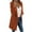Brown, variant on ATOYSOY Long Sleeve Overcoats Loose Jackets with Pockets for Women Trendy Casual Blazers Workout Solid Color Plus Size Business Coat Open Front Cardigans Winter Yellow L