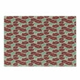 thumbnail image 1 of Floral Cutting Board, Watercolor Effect Poppy Flowers and Capsules Illustration, Decorative Tempered Glass Cutting and Serving Board, Small Size, Almond Green Vermilion, by Ambesonne, 1 of 1
