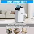 thumbnail image 5 of 12000 BTU Portable Air Conditioner for Bedrooms up to 550 sq.ft,Standing AC Unit with Cooling,Dehumidifier & Fan Modes,Remote Control,24H Timer,Sleep Mode,Includes Installation Kit,Energy Efficient, 5 of 8