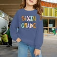 thumbnail image 2 of Mercatoo First Grade Sweatshirts for Girls, Kids Oversized Graphic Letter Print Long Sleeve Crewneck Pullover School Shirt Tops, 2 of 7