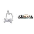 thumbnail image 1 of Figura de pensador abstracto,Estatua de pensador abstracto,decoración para el hogar,Figura humana decorativa para oficina,coleccionable,Escultura de pared,Escultura decorativa de pared con, 1 of 8