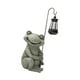thumbnail image 4 of Estatua de rana para exteriores, luz Solar de rana con luces solares, figura de rana creativa, escultura Animal, adorno de resina para patio, 4 of 9