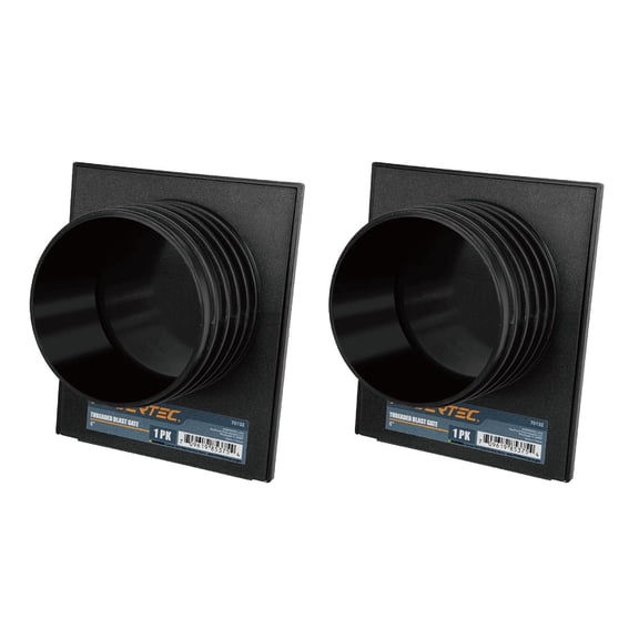 POWERTEC 2PK 4" Double Threaded Blast Gate for Dust Collector, Dust Collection Fittings (70192-P2)