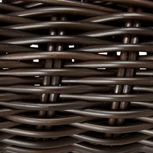 Wicker Lane OTI001-A Outdoor Espresso Wicker Patio Furniture End Table