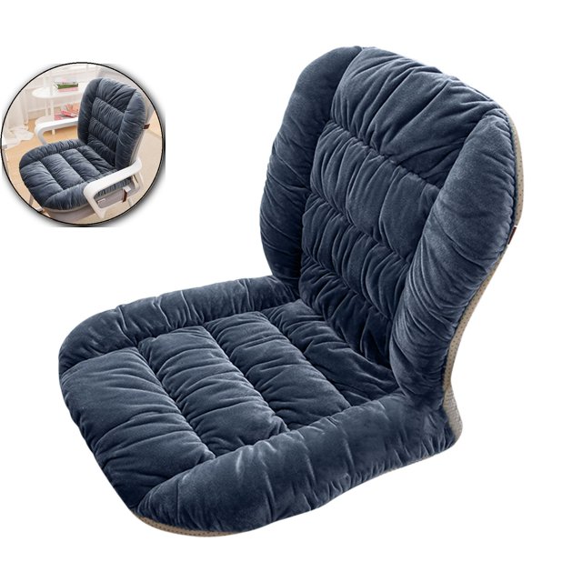 Dvruxg Desk Chair Cushion Office Chair Cushion Seat Cushion with Back Plush Chair Cushion with Ties Soft Seat Pad Backrest for Rocking Chairs