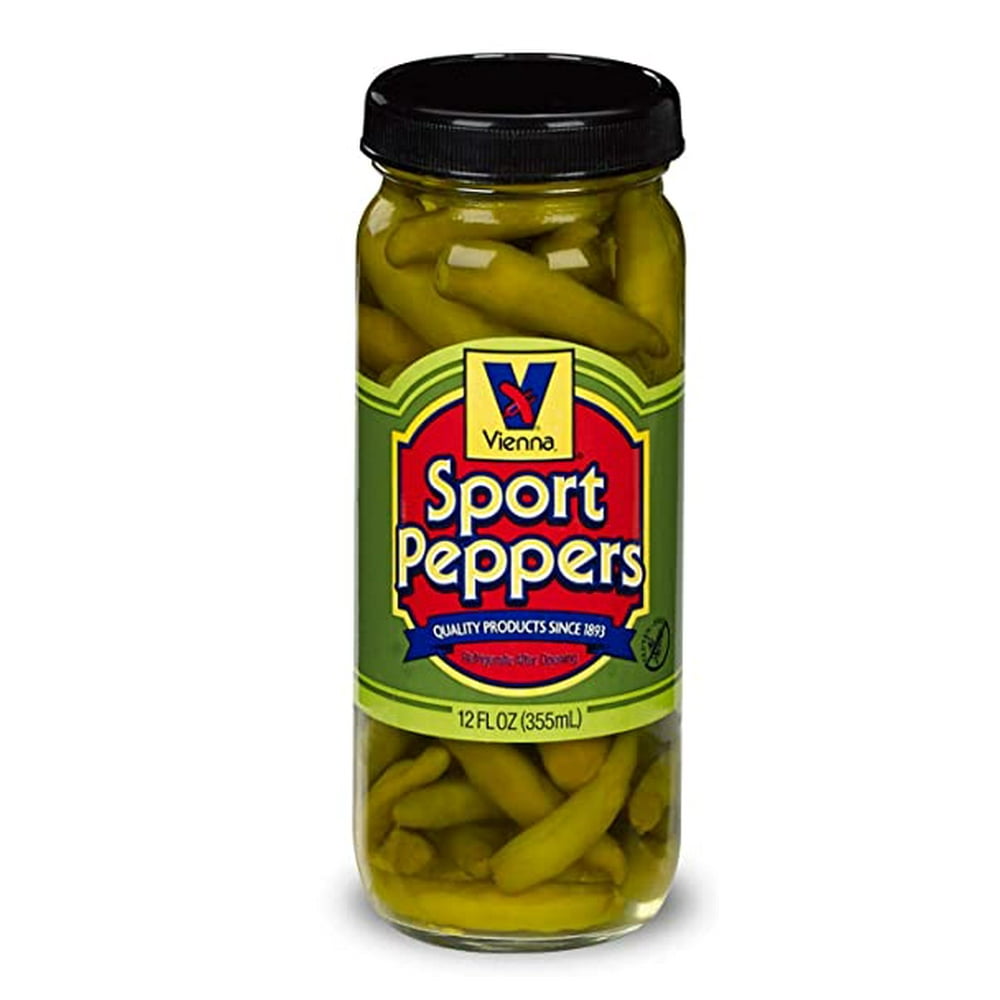 Vienna Sport Peppers for Chicago Style Hot Dogs, 2Pack 12 fl. oz Jars