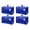 Blue-4, variant on Clear-6 Extra Large Heavy Duty Storage Totes 6 Pack Moving and Home Organization