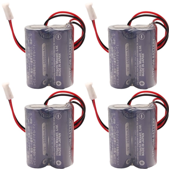4 PCS CR17450-2WK27 / D80UB016170 3V Replacement PLC Battery 2*CR17450 battery pack for Mazak 2CR17450 3V battery
