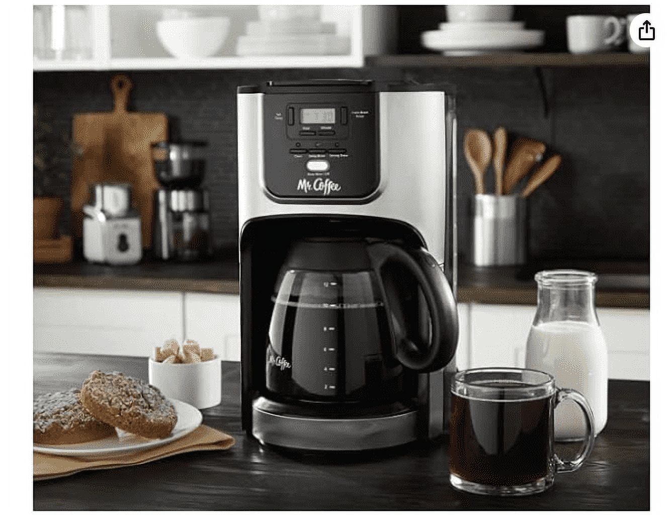 Coffee 12-Cup Programmable Coffeemaker, Rapid Brew, Brushed Metallic coffee  maker machine， cafetera create - AliExpress