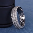 thumbnail image 2 of Empire Jewelry 14K White Gold Plated Ring - 0.7 Ct Round Brilliant Cut Diamond Ring - Luxurious Multi-Stone Engagement Ring - Trendy Party Wear Diamond Ring - Bridal Diamond Jewelry, 2 of 3