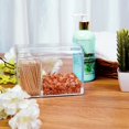 thumbnail image 5 of Almacenamiento para el baño - Tocador de 3 compartimentos con tapa de plástico acrílico transparente - Caja para hisopos de algodón, cosméticos, maquillaje, hisopos y bolas Sailing Electrónica, 5 of 5