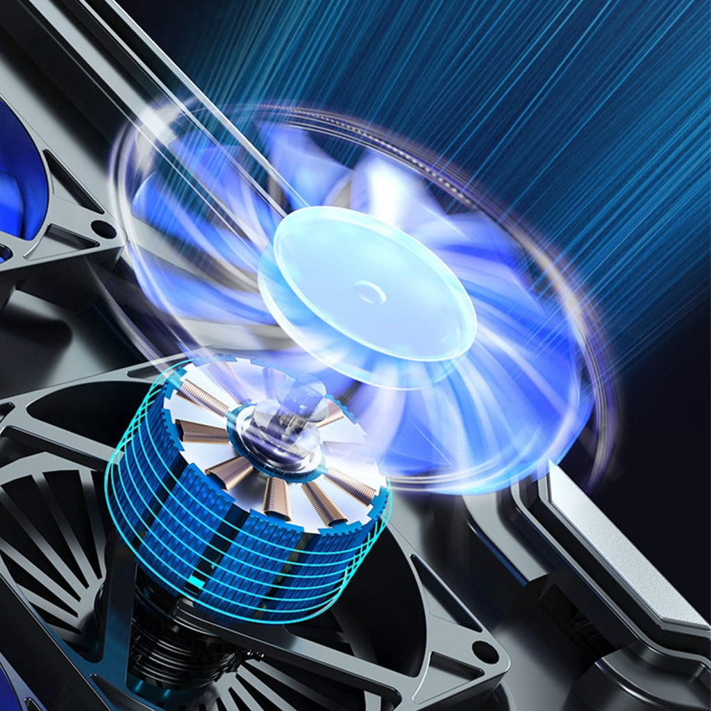 Laptop Cooling Pad RGB PC Fan Cooler Notebook Stand Computer Cooling Bracket 8 Quiet Fans PC Radiator with Phone Stand