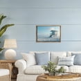 thumbnail image 2 of Stupell Industries Blue And White Beach Scene Brown Framed Floater Canvas Wall Art, design by LSR Design Studio, 17 x 25, 2 of 9