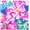 D, variant on Printed Adhesive Floral Color Pattern 12 x 12 inch Sheet (A)