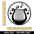 thumbnail image 2 of Bard Instrument Harp Lyre Self-Inking Rubber Stamp Ink Stamper - Black Ink - Large 1-1/2 Inch, 2 of 7