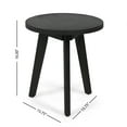 thumbnail image 4 of GDF Studio Gino Indoor/Outdoor Acacia Wood Side Table, Dark Gray, 4 of 5