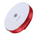 thumbnail image 3 of Cinta de raso de impresión, cintas navideñas personalizadas para regalos navideños, decoraciones, color rojo, 3 of 14