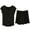 Black, variant on Women's Modal Pajama Set, V-Neck Sleeveless Top and Shorts 2 Piece Loungewear, Comfortable Home Wear for Summer, Leisure, and Relaxation, Soft and Breathable-Beige