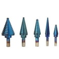 thumbnail image 2 of Step Drill,5 Pcs HSS English Step Cone Drill Step Drill Bits Set Unbeatable Value, 2 of 7