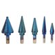 thumbnail image 3 of Juego de brocas cónicas con vástago Triangular, sistema inglés HSS, 5 uds. VoborMX herramienta, 3 of 8