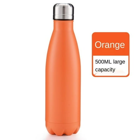 

500ml Stainless Steel Water Bottle For Sport Bottles Double-Wall Insulated Vacuum Flask BPA Free Thermos Cola Water Beer Thermos