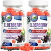 Fjord Naturals-Elderberry Gummies(2 Pack)-120 Count| Immune Support |Elderberry, Vitamin C, Echinacea & Propolis