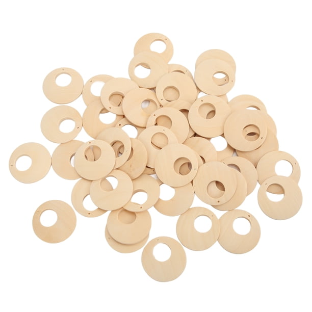 Pendientes 50 Uds Pendientes De Madera En Huecos Redondos DIY Fabricación Fácil De Colorear Resistente Al Desgaste Peso Ligero Suministros Para Hacer Joyas