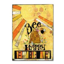 Trademark Fine Art 'Bee Hive Happy' Canvas Art by Maureen Lisa Costello