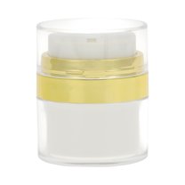 Unique Bargains 1 Pc Cream Jar Vacuum Bottle Travel Toiletry Containers 0.53oz Gold Tone