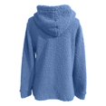 thumbnail image 5 of DHFJKG Womens Fuzzy Zip Up Asymmetrical Hoodie Jacket Irregular Hem Solid Color Long Sleeve Casual Hooded Coat For Fall Winter Versatile Outerwear, 5 of 5