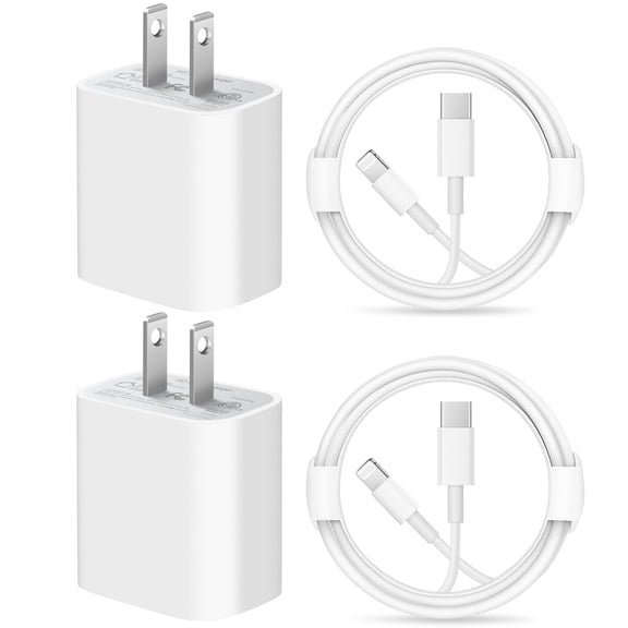 Best seller Coreykin 20W USB C Wall Charger-2 Pack Super Fast Charger with 6FT Cable-Compatible with iPhone 14/14Pro/14Pro Max/13/13 Pro/13Pro Max/12/12Pro/XS/Max/XR/X/8/8 Plus-White