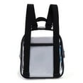 thumbnail image 4 of Dsscvnef Backpack Fashion New Pattern Simple Solid Color Transparent Practical Large Capacity Zipper Backpack, 4 of 9