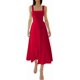 thumbnail image 1 of 2023 Nuevo Vestido Midi con Tirantes Gruesos para Mujer, Vestido de Cintura Ajust con Tirantes Gruesos de Verano para Mujer, 1 of 3