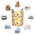 thumbnail image 6 of Daiia Lemon Orange Round Laundry Basket with Handles Thickened Waterproof Circular hamper,Dirty Clothes Storage Basket for Bedroom,Bathroom,College Dorm-Medium, 6 of 8